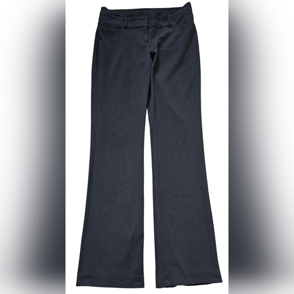 Maurices Black Flared Slacks, "I Am Smart"  style. Size 3/4R - Picture 1 of 9